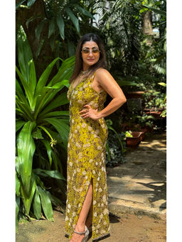 RAISHAA - Green Hestia Embellished Cocktail Dress