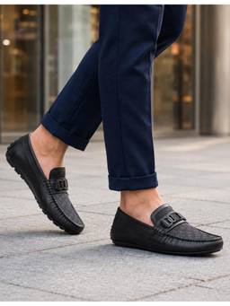 U.S. POLO ASSN. - Mens Black ALVO Stylish Casual Loafers