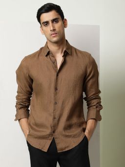 Rare Rabbit - Lenin Brown Shirt