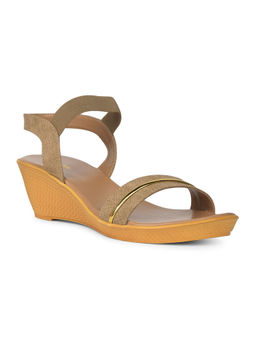 Bata - Women's Casual Brown Wedges Sandals