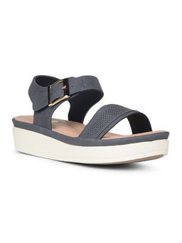 Bata Comfit - Women's Casual Blue Platform Sandals