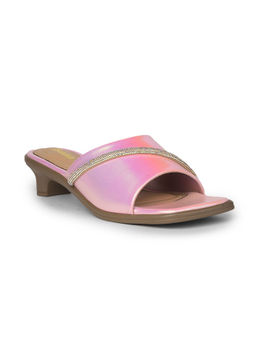 Bata - Women's Pink Block Sandal Heels