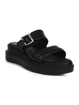 Hush Puppies - Women's Black Platform Sandals