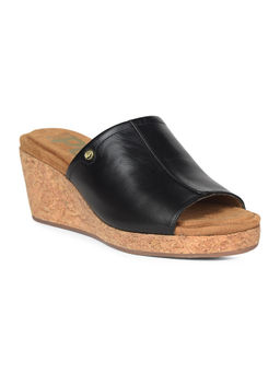 Hush Puppies - Women's Black Wedges Heels