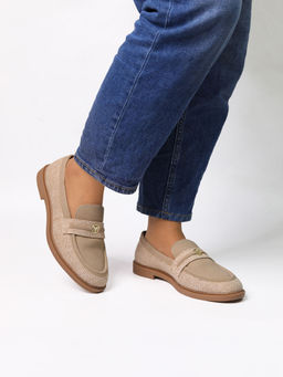 Monrow - Angelia Beige Loafers
