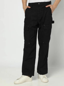 GAP - Black Mid Rise Cargo Trousers