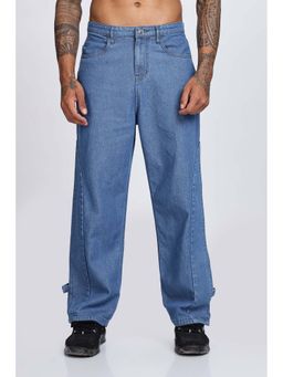 Eszett - Blue Casual Solid Jeans