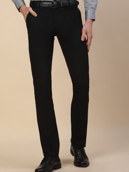 Cantabil - Black Formal Solid Trousers
