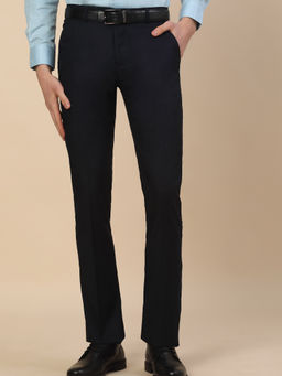 Cantabil - Black Formal Solid Trousers