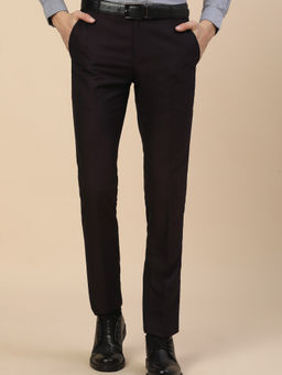 Cantabil - Wine Formal Solid Trousers