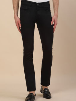 Cantabil - Black Casual Solid Trousers