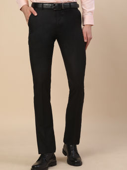 Cantabil - Black Formal Solid Trousers