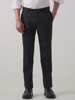 Reid & Taylor - Black Formal Solid Trousers