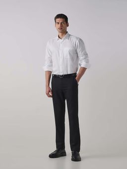 Reid & Taylor - Black Formal Solid Trousers