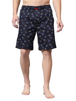 Cantabil - Men Navy Blue Printed Boxer