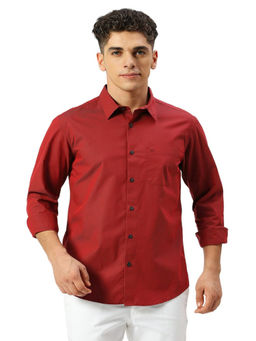 BASICS - Slim Fit Cotton Chambray Shirt