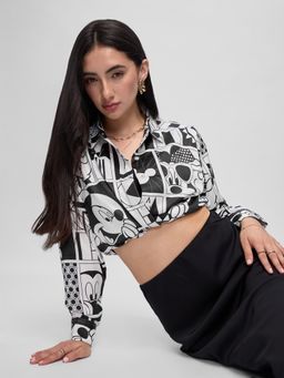 The Souled Store - Official Mickey Mouse Checkered Charm Women Shirt