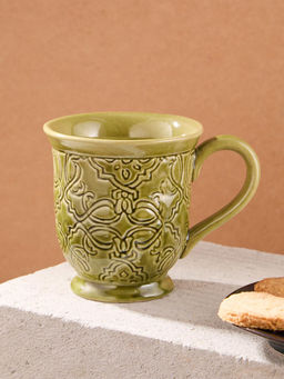Fabindia - Green Ceramic Kriti Mug