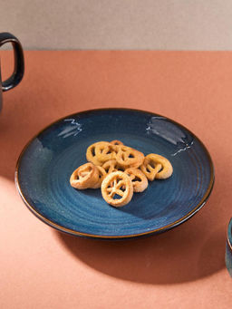 Fabindia - Blue Ceramic Maahi Quarter Plate