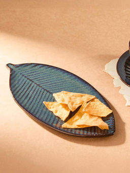 Fabindia - Blue Ceramic Maahi Platter