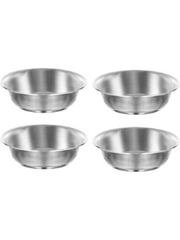 Omega - Stainless Steel Veg Bowl-Katori-Flower Vati (Pack of 4)