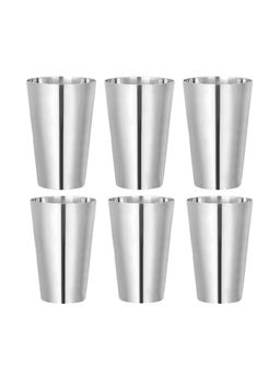 Omega - Stainless Steel Plain Glass-Tumbler (Pack of 6)
