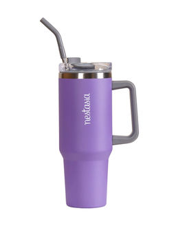 Nestasia - Stainless Steel Leakproof Sipper Bottle Purple 1200ml