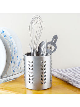 Omega - Stainless Steel Cutlery Holder-Stand - Silver