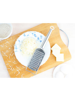 Omega - Stainless Steel Cheese Grater Pipe Handle - Silver