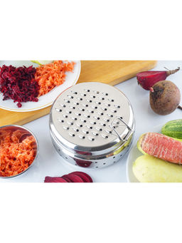 Omega - Stainless Steel Cheese Grater Box - Silver
