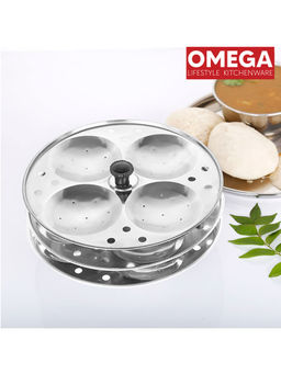 Omega - Stainless Steel Idli Maker-Stand with 3 Plates