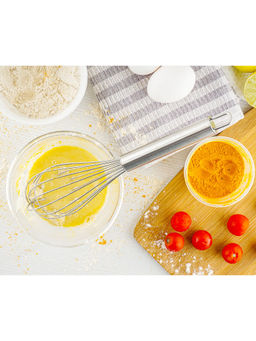 Omega - Stainless Steel Whisk-Egg Beater - Silver