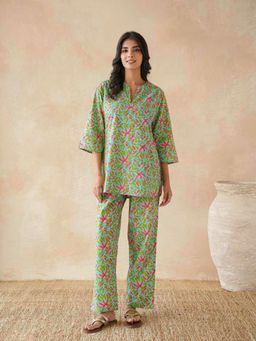 GOODHAND - Womens Cotton Printed Co-Ord Co-Ord Set