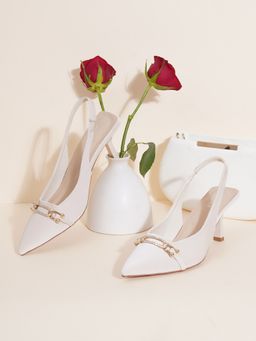 Sherrif Shoes - Women BEIGE Sandal Heels