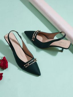 Sherrif Shoes - Women GREEN Sandal Heels