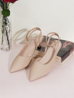 Sherrif Shoes - Women BEIGE Sandal Heels