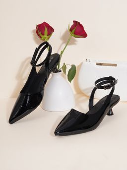 Sherrif Shoes - Women BLACK Sandal Heels