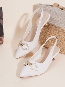Sherrif Shoes - Women CREAM Sandal Heels