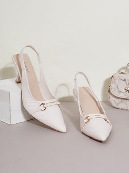 Sherrif Shoes - Women CREAM Sandal Heels