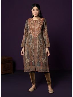 Lakshita - Multi-Color Paisley Printed Straight Kurta
