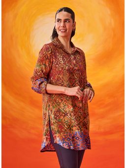 Lakshita - Red Printed Shantoon Tunic