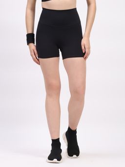 Global Republic - Black Nylon Spandex Skinny Fit Active Shorts