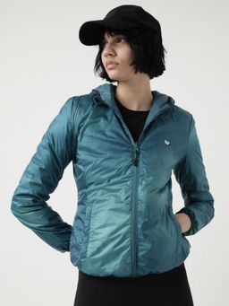 WILDCRAFT - Blue Women's Printed Rev Down Jacket