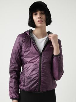WILDCRAFT - Purple Women's Printed Rev Down Jacket