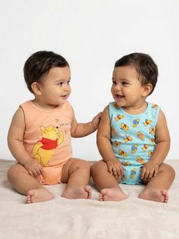 Nautinati - Multi-Color Printed Regular Romper (Pack of 2)