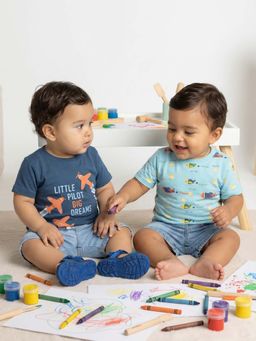 Nautinati - Multi-Color Printed Regular T-Shirts (Pack of 2)