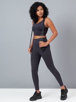 Dida - Grey Solid Skinny Fit Tights