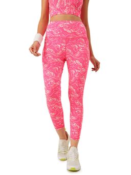 Cukoo - Pink Printed Skinny Fit Tights