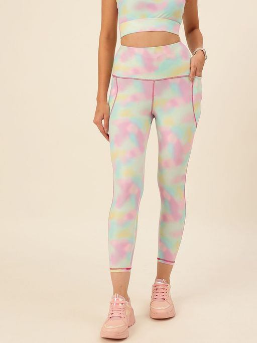 Cukoo Multi-Color Printed Skinny Fit Tights
