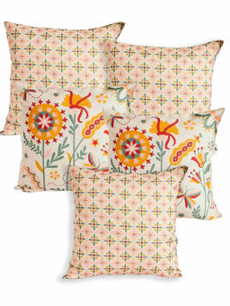 Teal by CHUMBAK - Butterfly Garden Cushions Set of 5 (16x16 inches)
